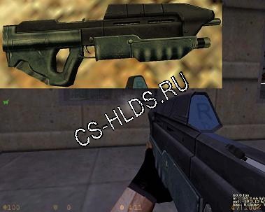 Скачать бесплатно Halo MA5B Assault Rifle - P90 - Модели оружия cs 1.6