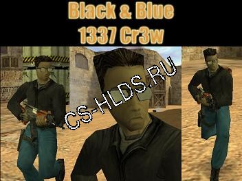 Скачать бесплатно Black & Blue 1337 - [T] Leet - Модели игроков cs 1.6