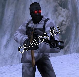Arctic with mask and nvg
