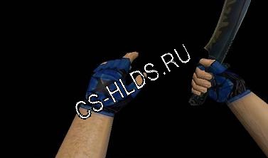 Blue X Gloves
